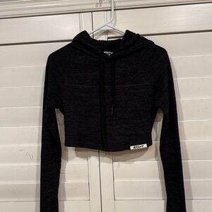ECHT Charcoal Cropped Hoodie